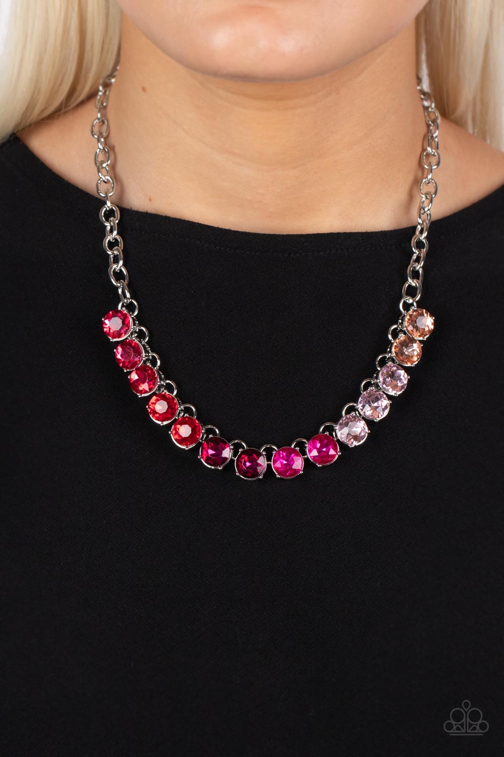Rainbow Resplendence - pink - Paparazzi necklace