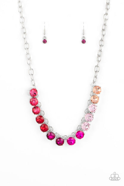 Rainbow Resplendence - pink - Paparazzi necklace