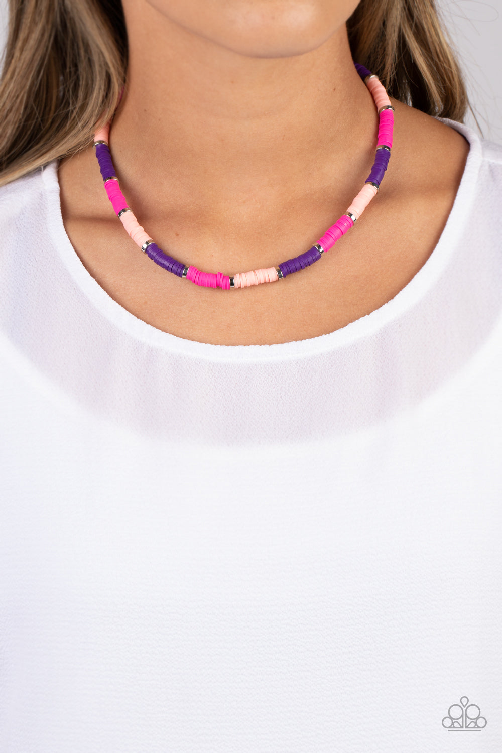 Rainbow Road - pink - Paparazzi necklace