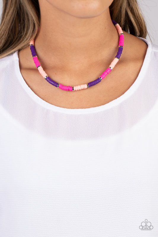 Rainbow Road - pink - Paparazzi necklace