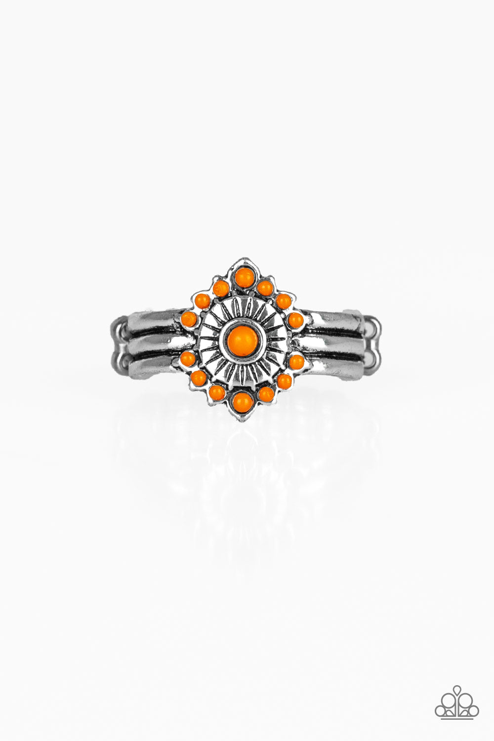 Rainbow Rivera - orange - Paparazzi ring