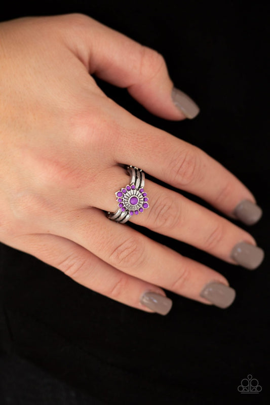 Rainbow Rivera-purple-Paparazzi ring