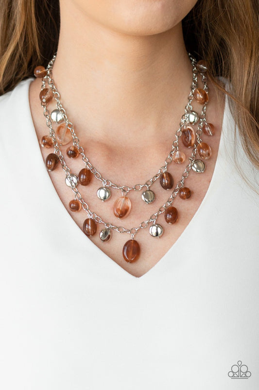 Rainbow Shine-brown-Paparazzi necklace