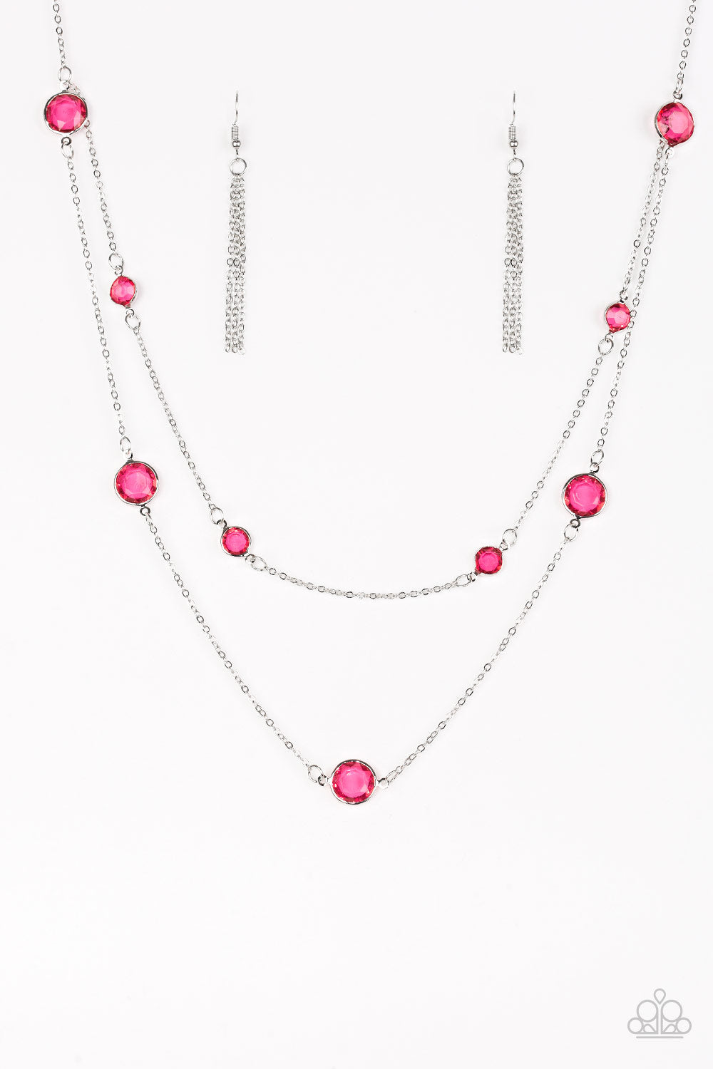 Raise Your Glass - pink - Paparazzi necklace