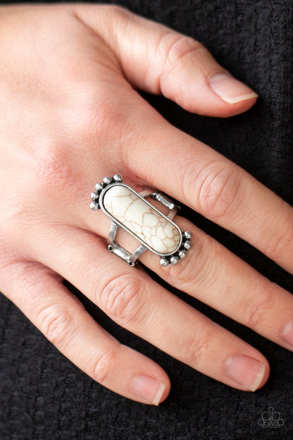 Ranch Relic - white - Paparazzi ring