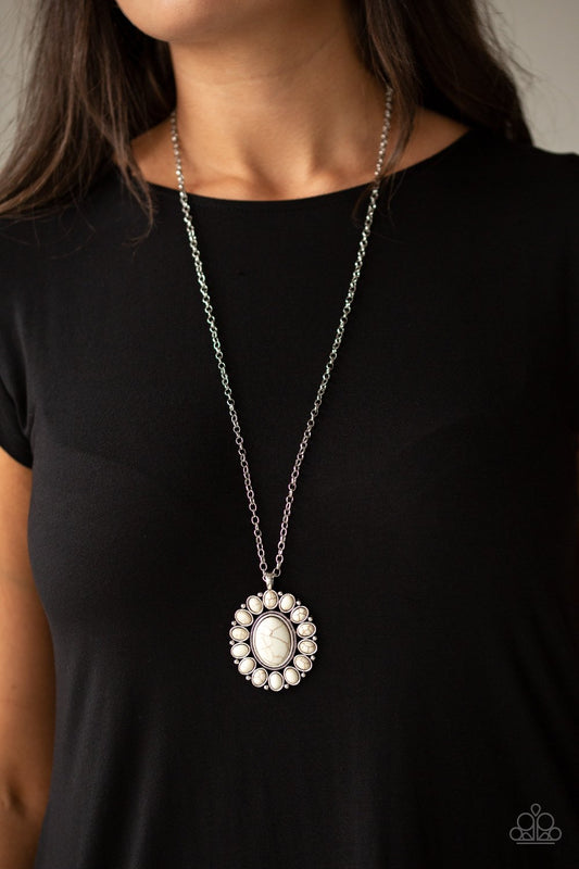 Rancho Roamer-white-Paparazzi necklace