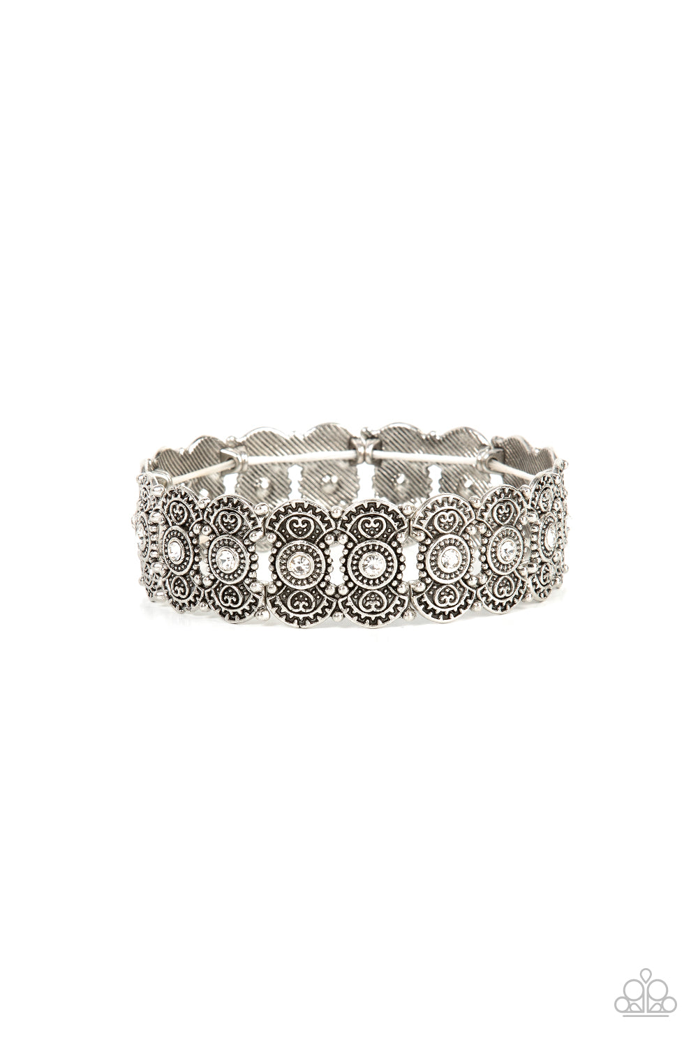 Rapturous Romance - white - Paparazzi bracelet