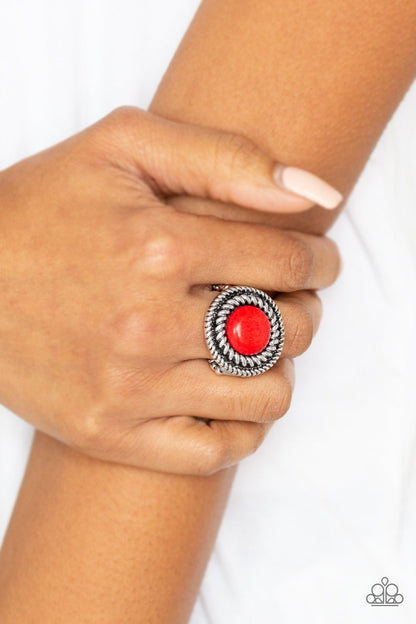 Rare Minerals - red - Paparazzi ring