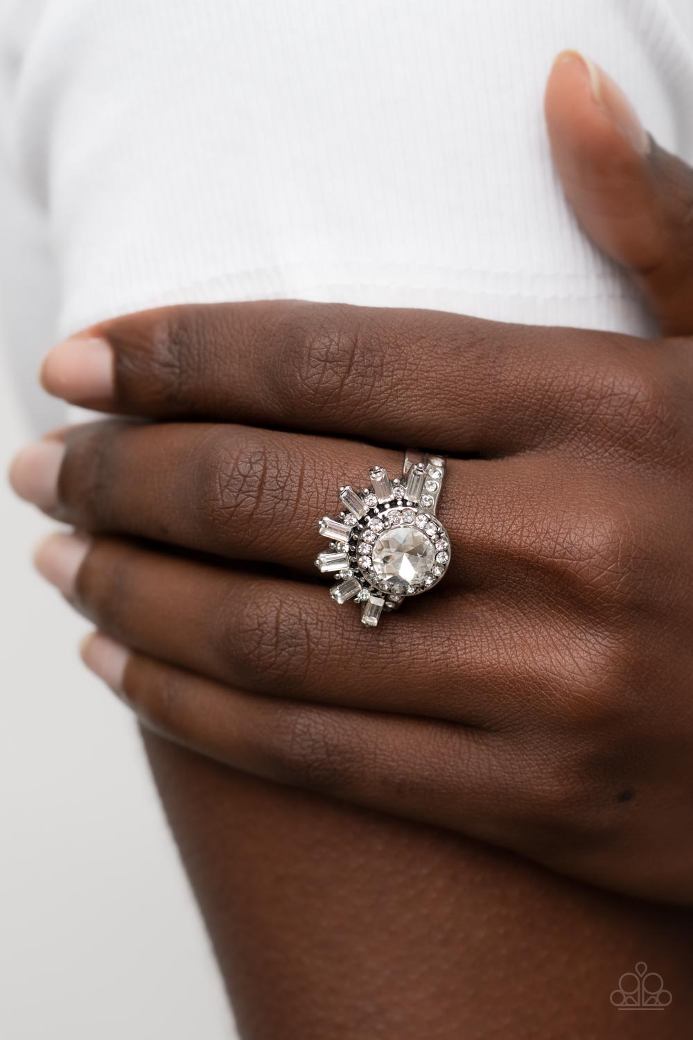 Ravishing Radiance - white - Paparazzi ring