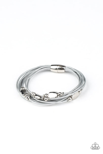 Raw Edge - silver - Paparazzi bracelet