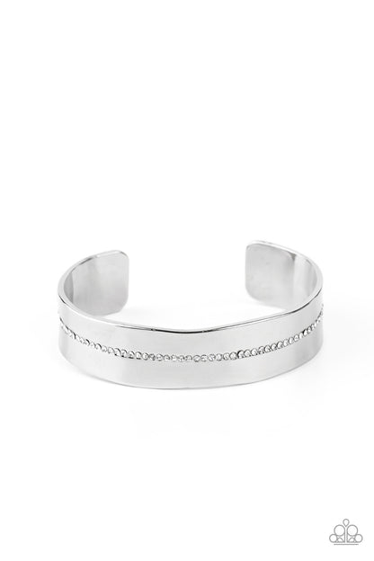 Raw Razzle - white - Paparazzi bracelet – JewelryBlingThing