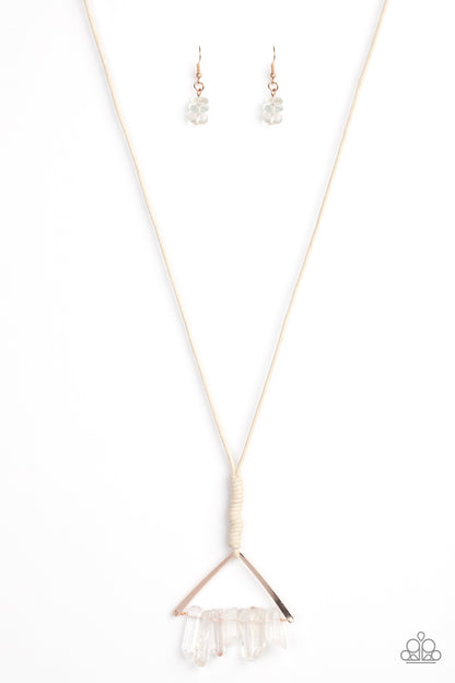 Raw Talent - rose gold - Paparazzi necklace