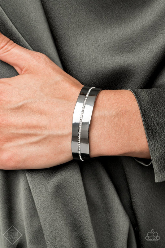 Raw Razzle-black-Paparazzi bracelet