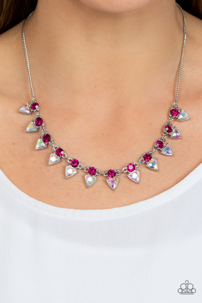 Razor-Sharp Refinement - pink - Paparazzi necklace