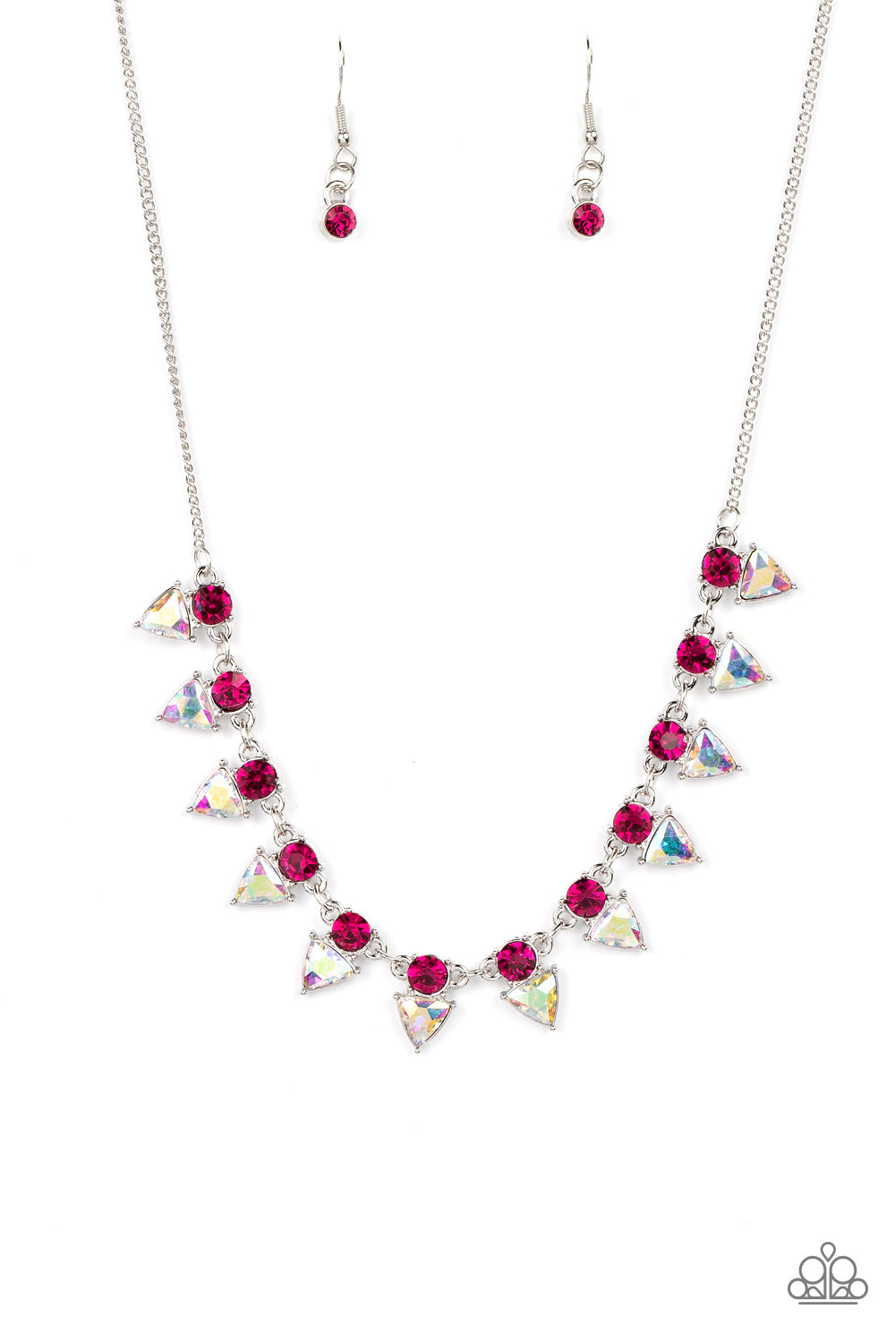 Pink Razor Sharp Razor-Sharp Refinement - pink - Paparazzi necklace – JewelryBlingThing