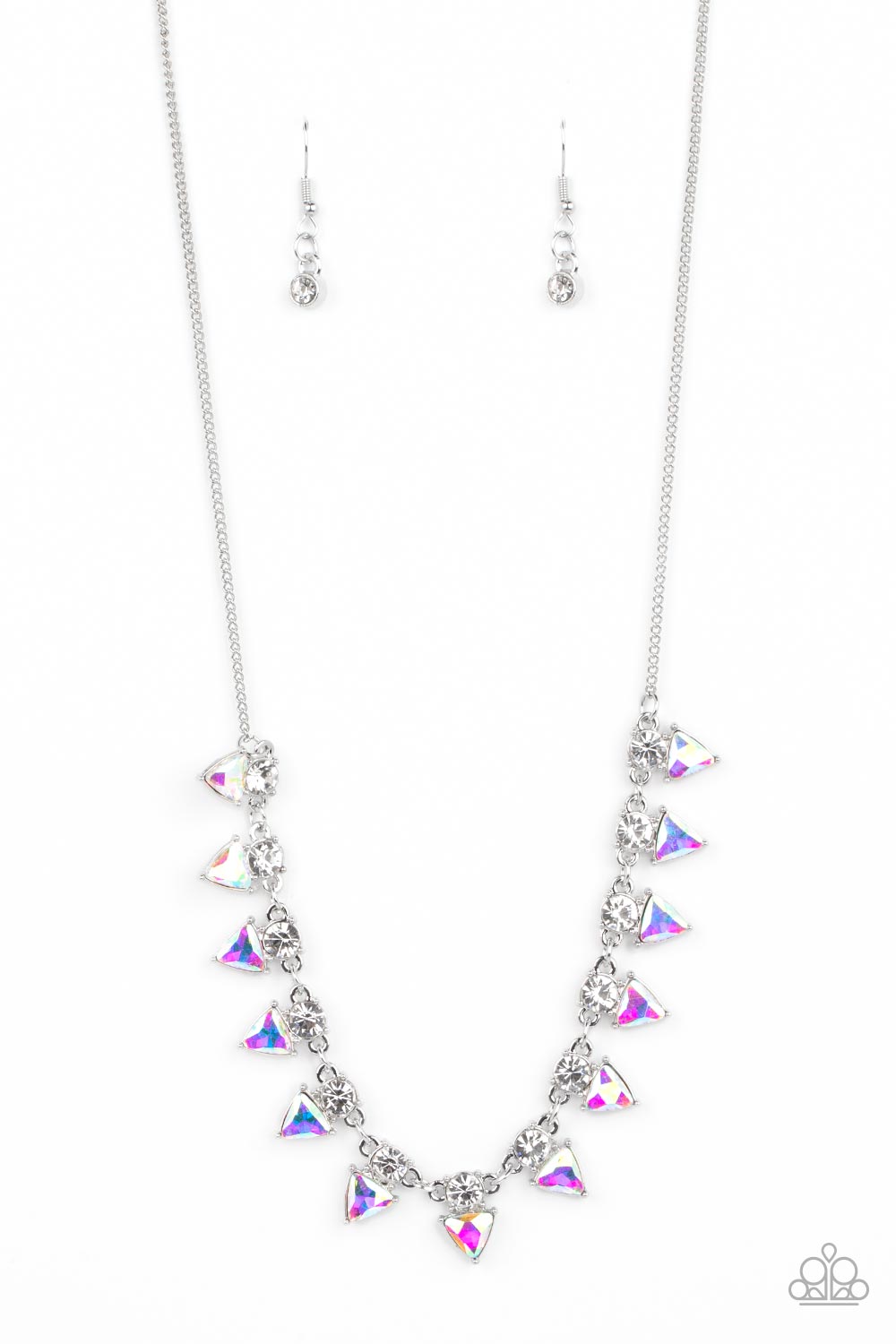 Razor-Sharp Refinement - white - Paparazzi necklace