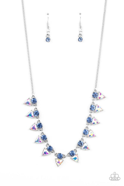 Razor Sharp Refinement - blue - Paparazzi necklace
