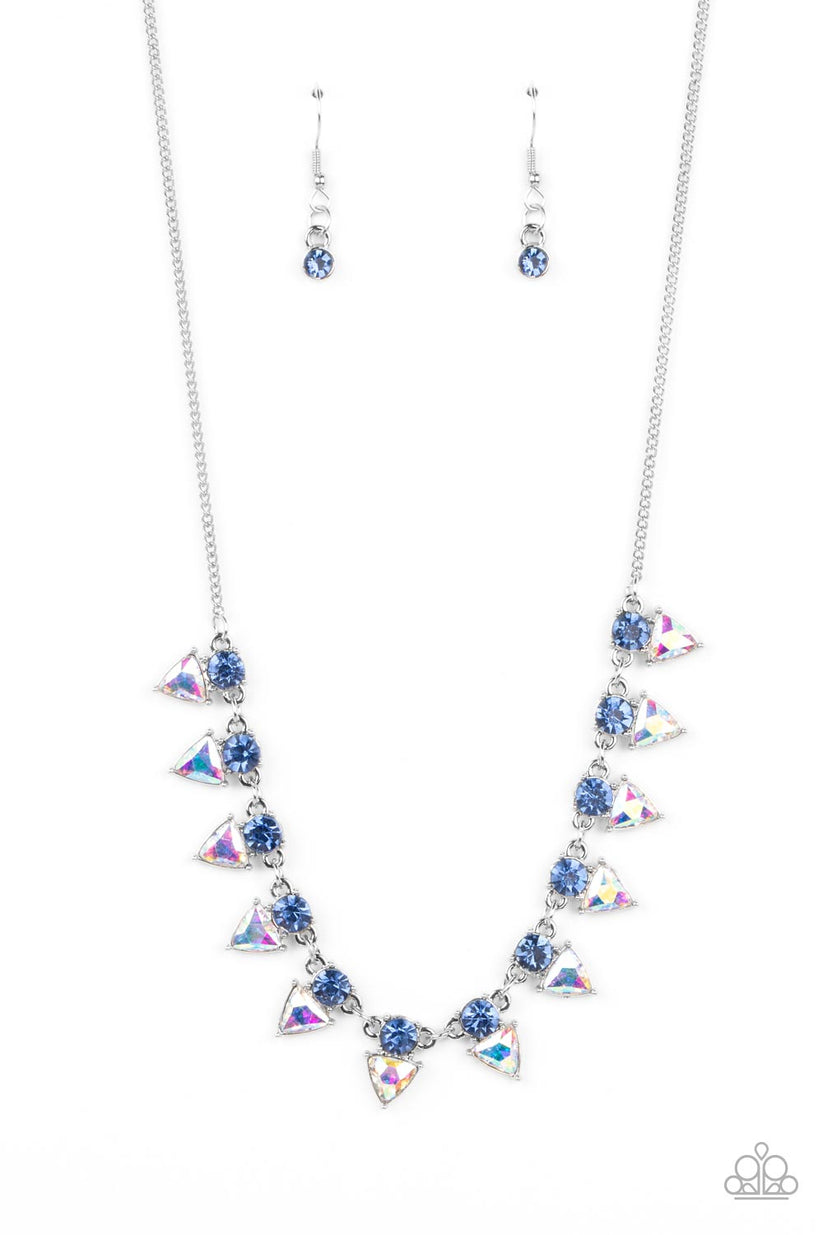 Razor Sharp Refinement blue Paparazzi necklace JewelryBlingThing