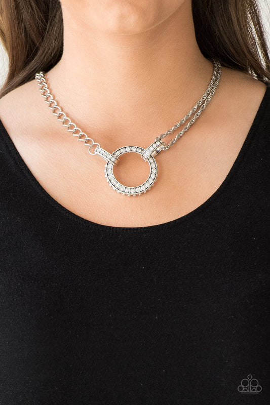 Razzle Dazzle - white - Paparazzi necklace