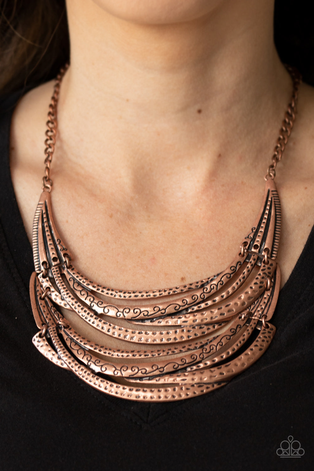 Read Between the VINES - copper - Paparazzi necklace