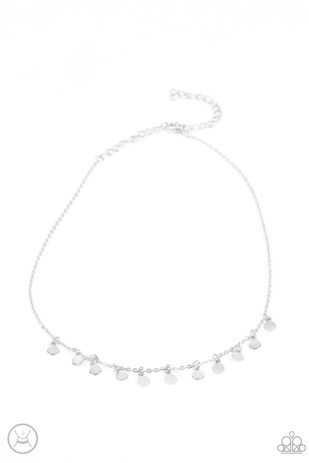 Ready, Set, DISCO! - silver - Paparazzi necklace