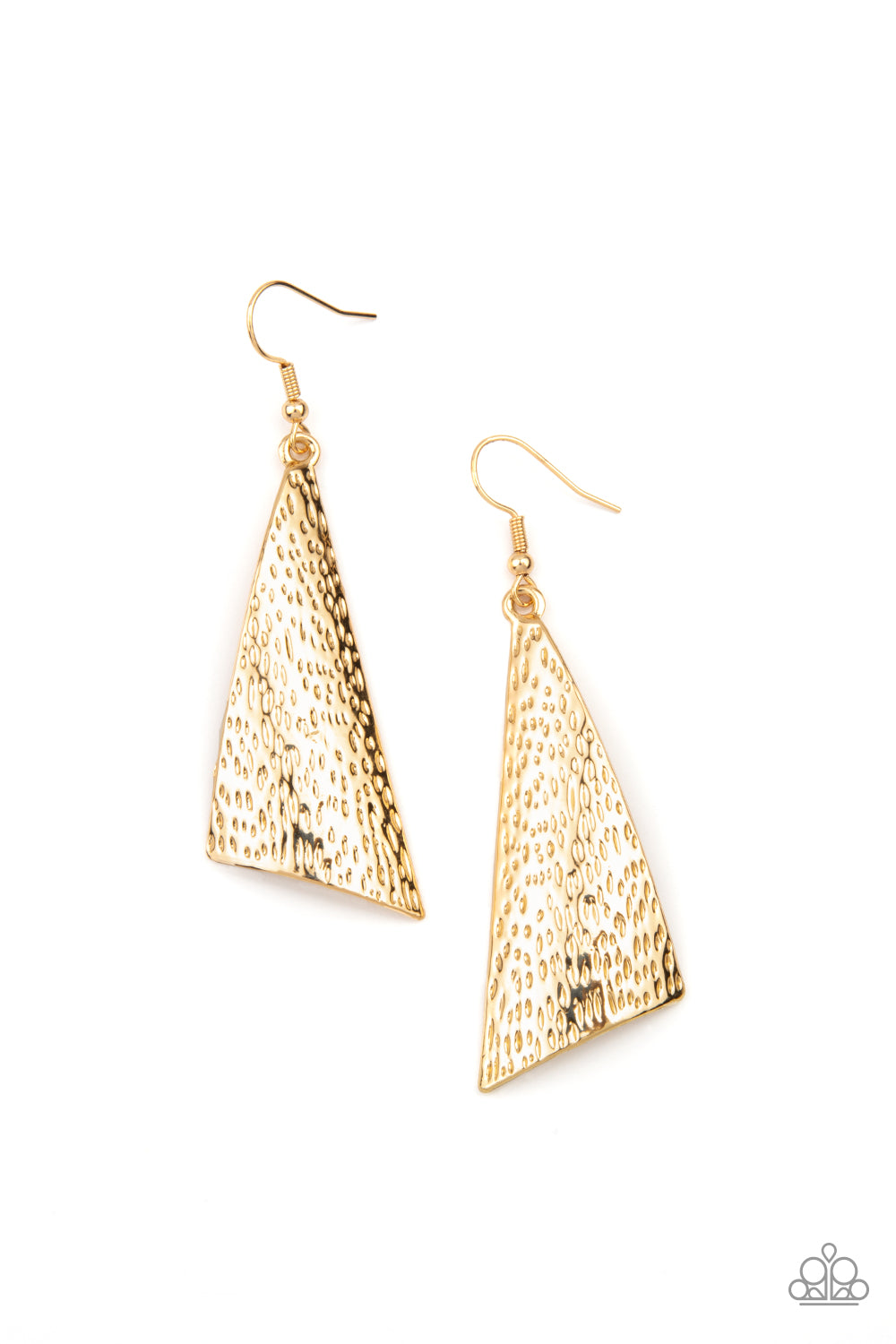 Ready The Troops - gold - Paparazzi earrings