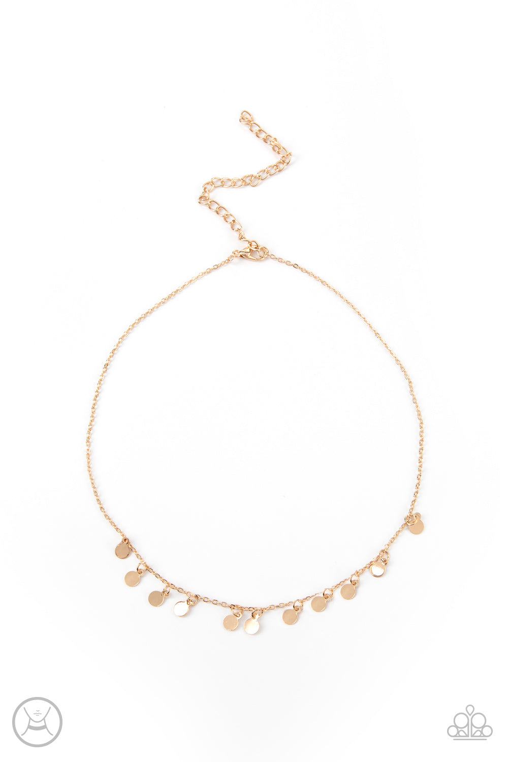 Ready, Set, DISCO! - gold - Paparazzi necklace