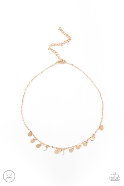 Ready, Set, DISCO! - gold - Paparazzi necklace