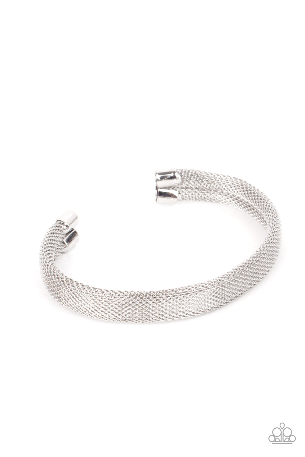 Ready, Willing, and CABLE - silver - Paparazzi mens bracelet