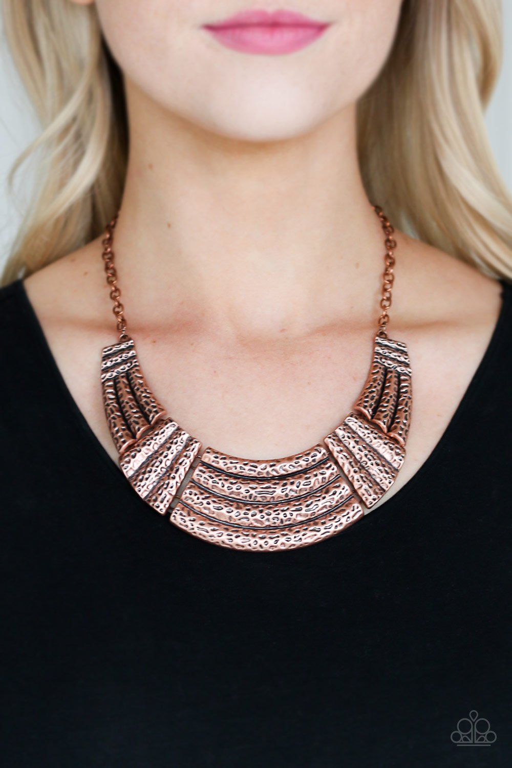 Ready to Pounce-copper-Paparazzi necklace