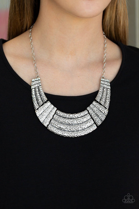 Ready to Pounce-silver-Paparazzi necklace