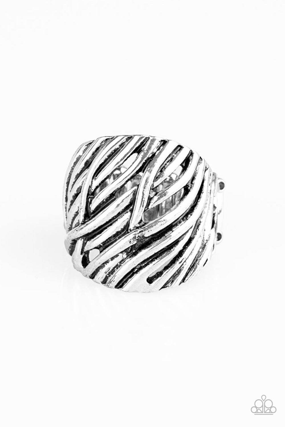 Really Riveting - silver - Paparazzi ring