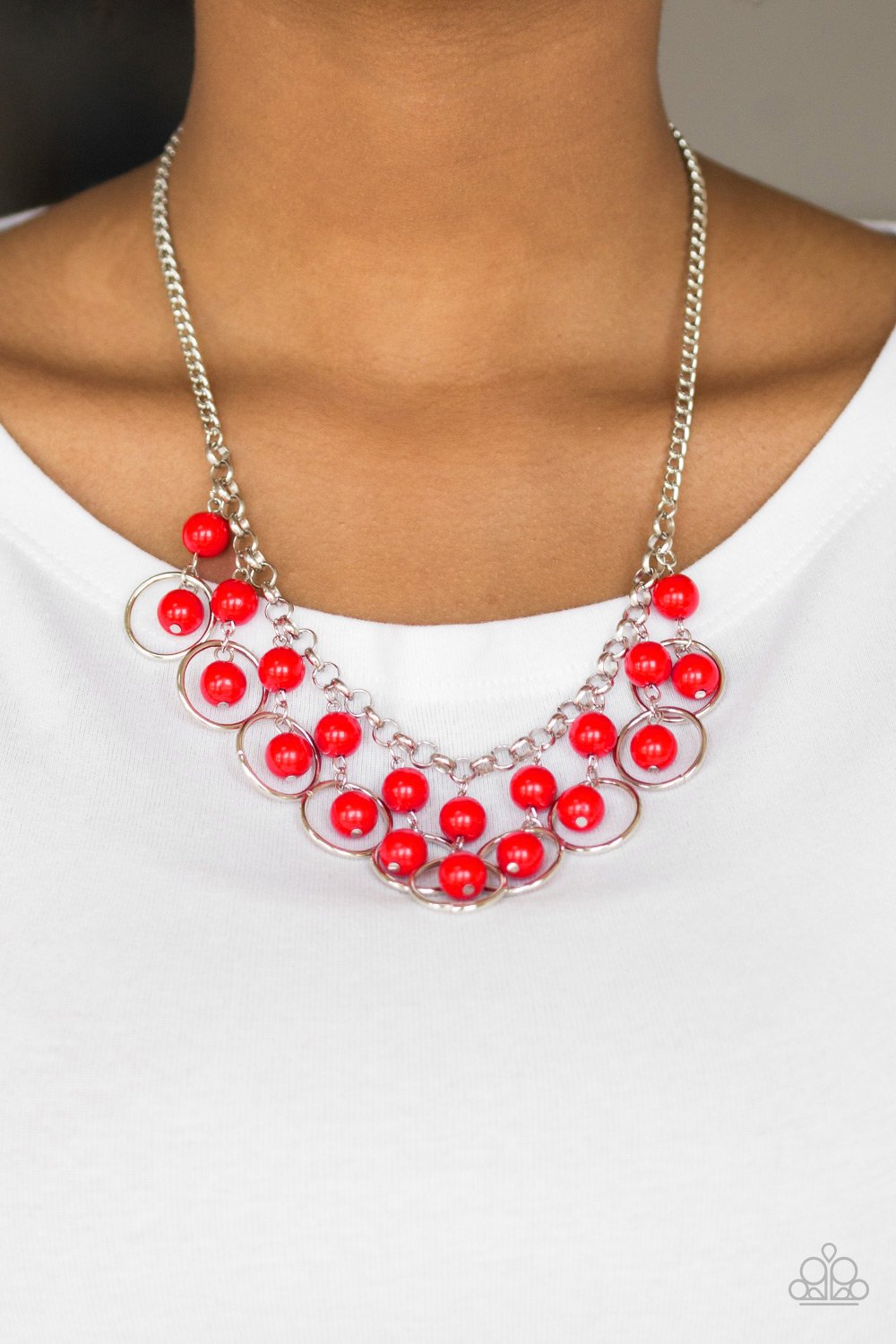 Really Rococo-red-Paparazzi necklace