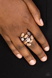 Really Starting to GLOW on Me - copper - Paparazzi ring