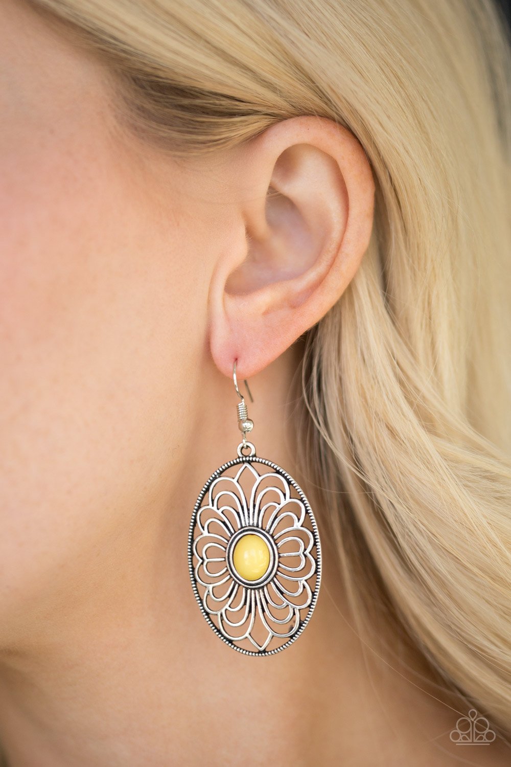 Really Whimsy - yellow - Paparazzi earrings