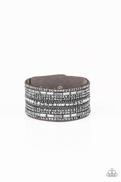Rebel Radiance - silver - Paparazzi bracelet