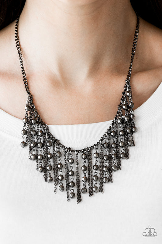 Rebel Remix - black - Paparazzi necklace
