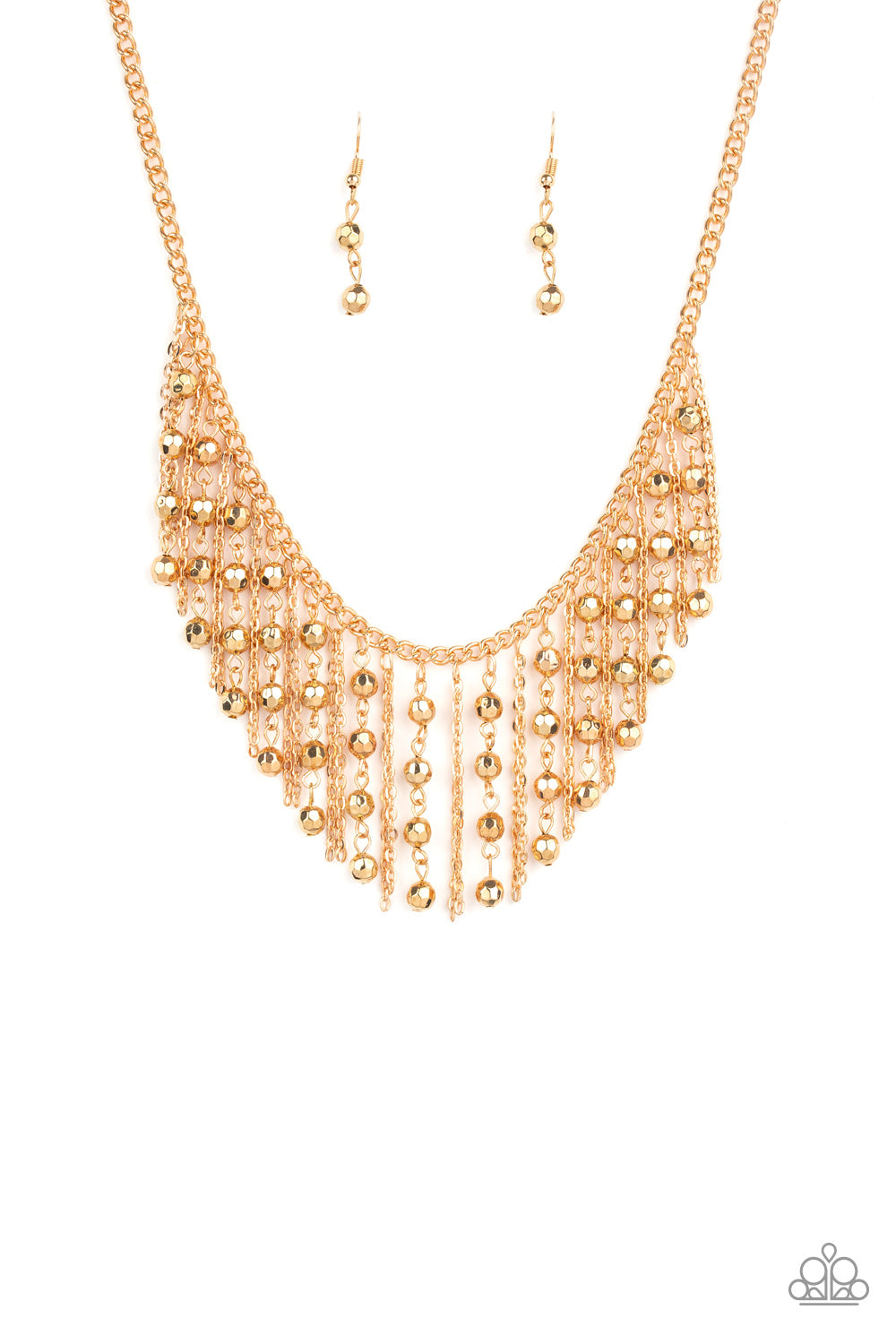 Rebel Remix - gold - Paparazzi necklace