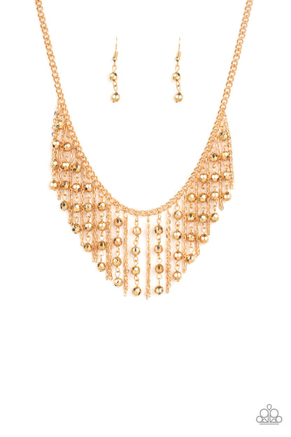 Rebel Remix - gold - Paparazzi necklace