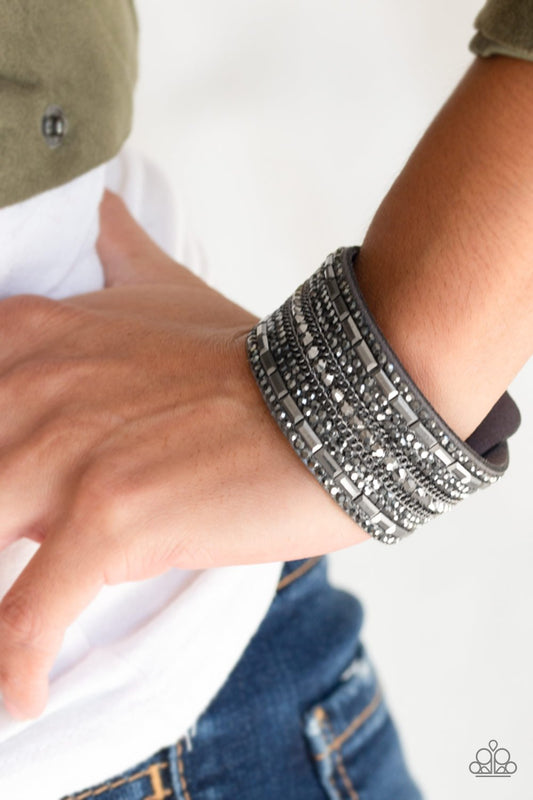 Rebel Radiance-silver-Paparazzi bracelet