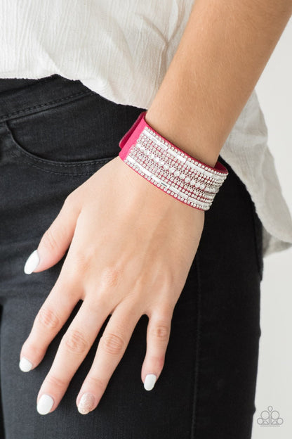 Rebel Radiance-pink-Paparazzi bracelet