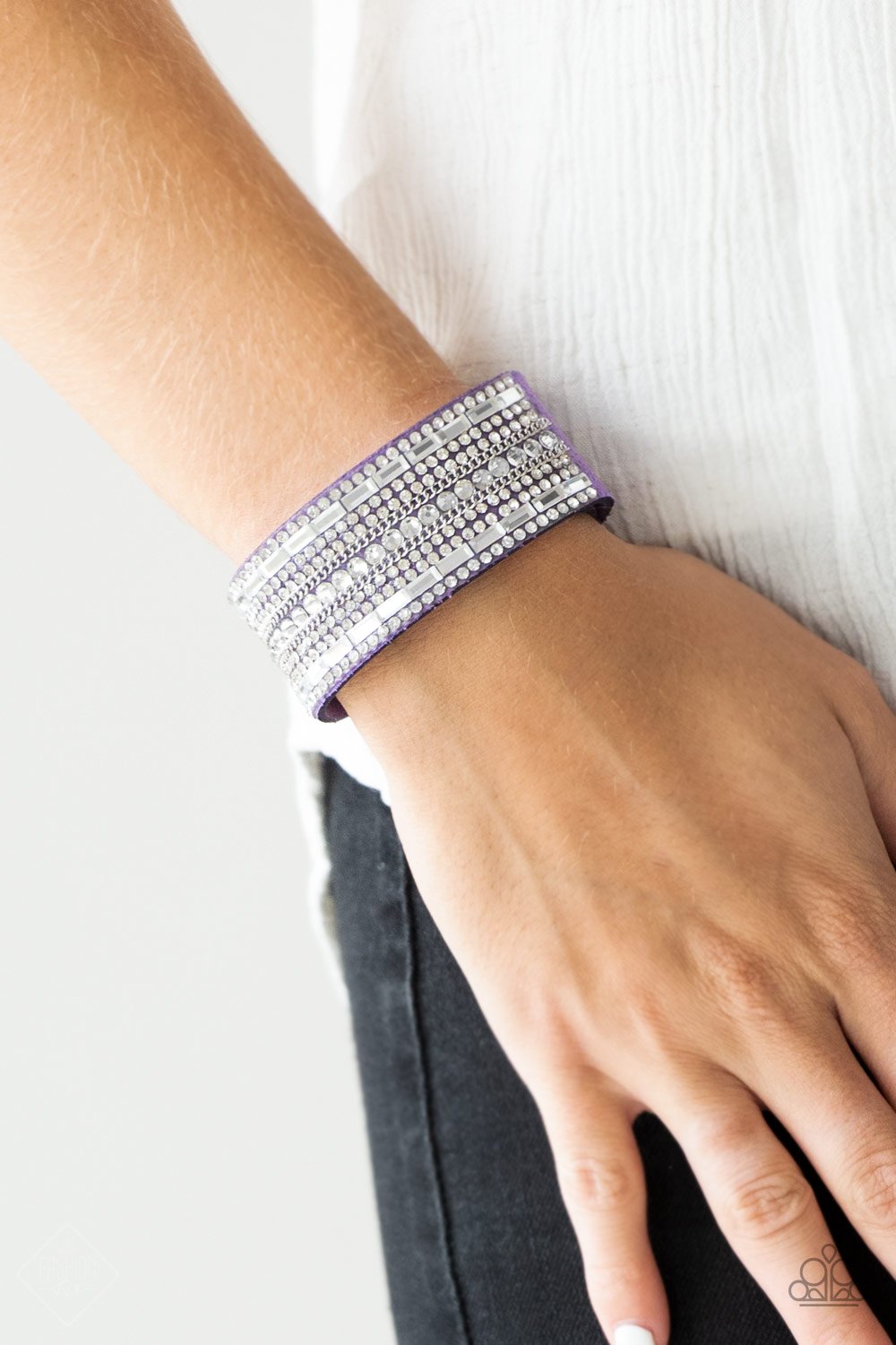 Rebel Radiance - purple - Paparazzi wrap bracelet