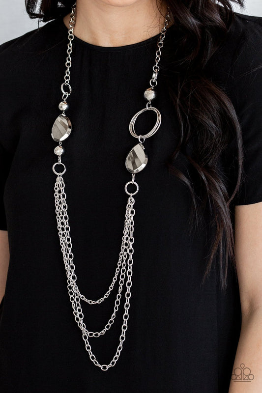 Rebels Have More Fun-silver-Paparazzi necklace