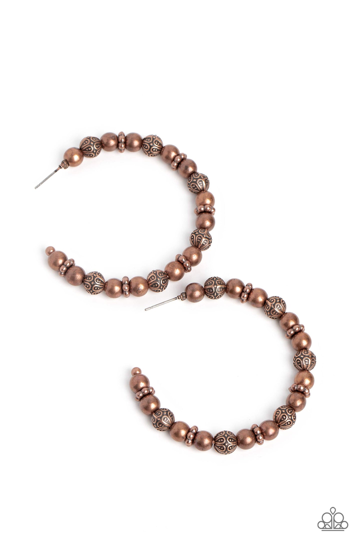 Rebuilt Ruins - copper - Paparazzi earrings