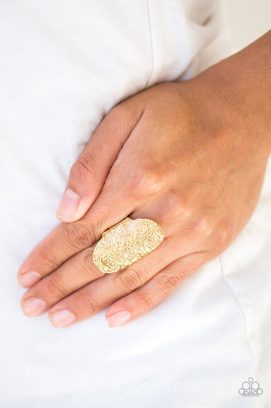 Record Breaking Ripple-gold-Paparazzi ring