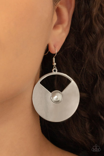 Record-Breaking Brilliance - white - Paparazzi earrings