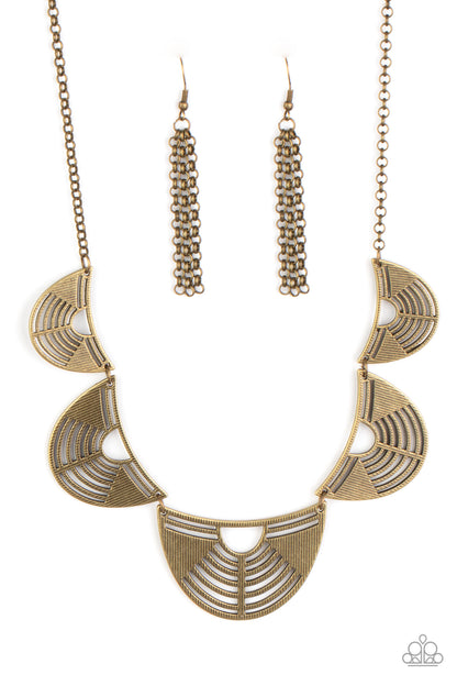 Record Breaking Radiance - brass - Paparazzi necklace