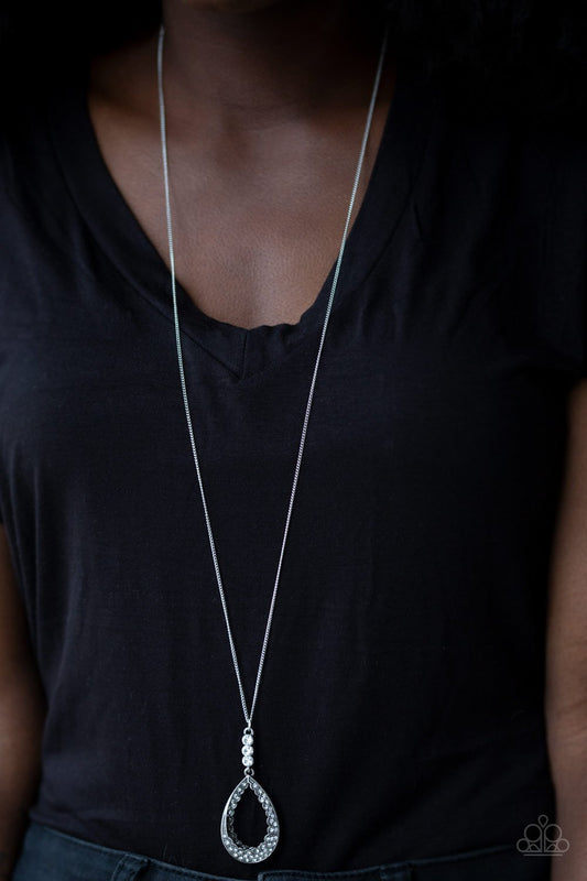 Red Carpet Royal-white-Paparazzi necklace