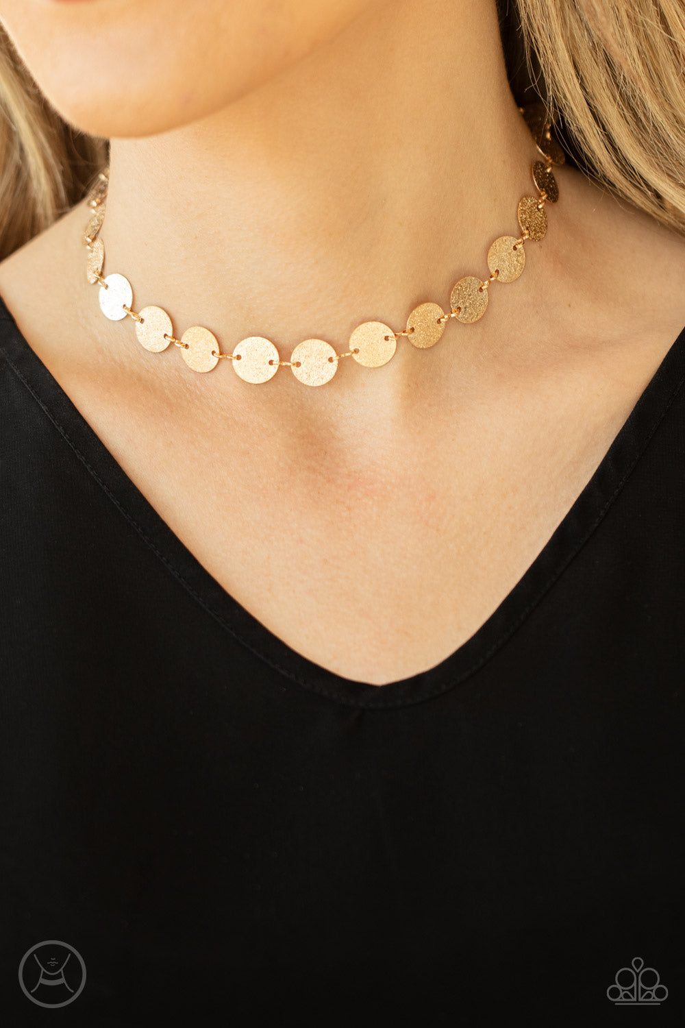 Reflection Detection - gold - Paparazzi necklace