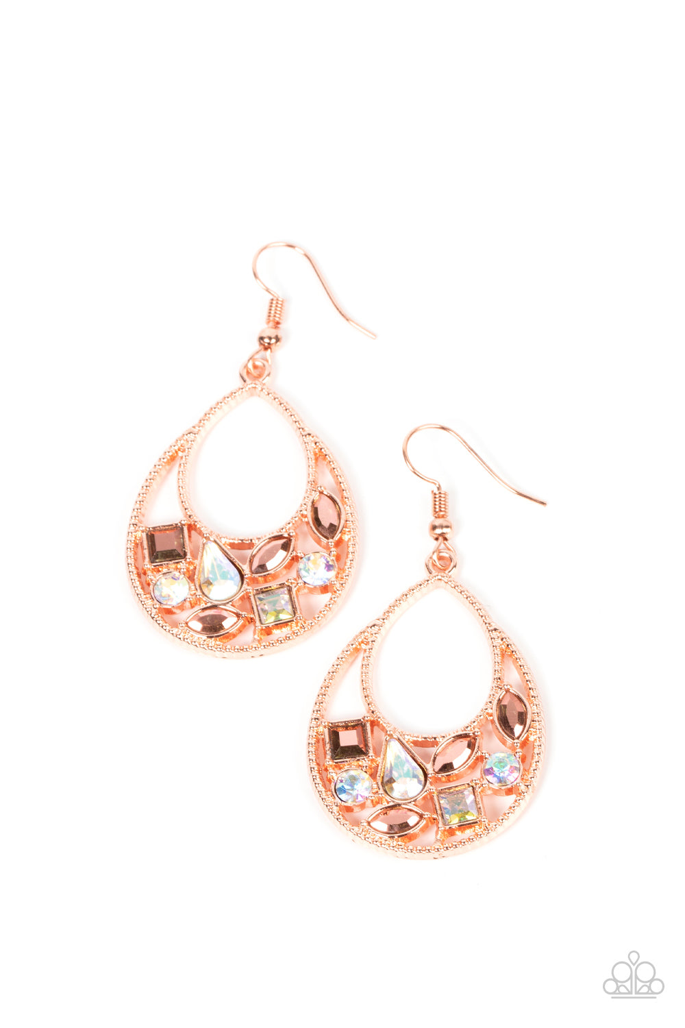Regal Recreation - copper - Paparazzi earrings